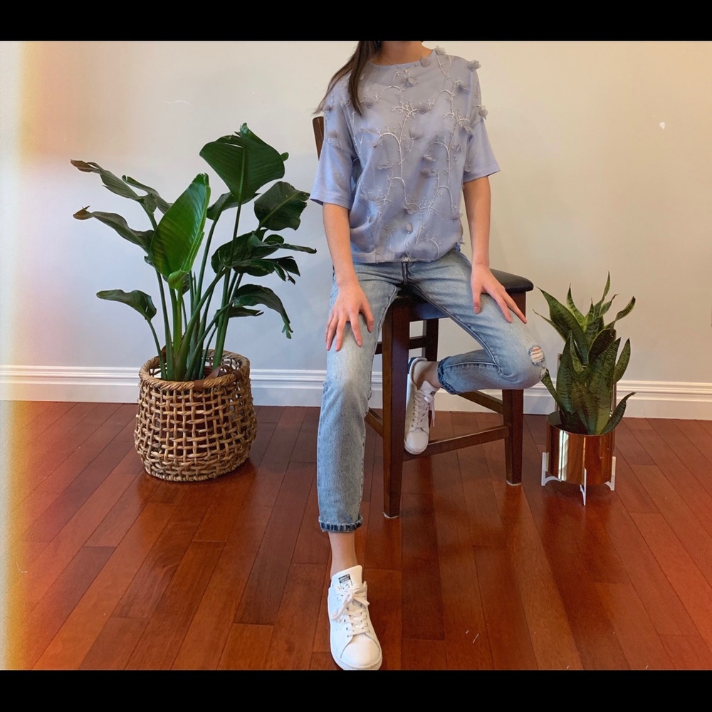 Mongolian Merino wool silk Cashmere Sweater Tunic Top